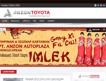 Tablet Screenshot of anzontoyota.com
